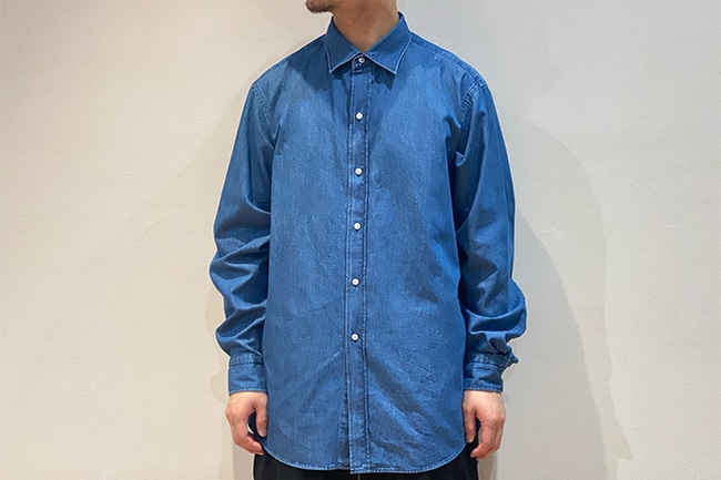 A.PRESSE/アプレッセ】 WASHED DENIM SHIRT